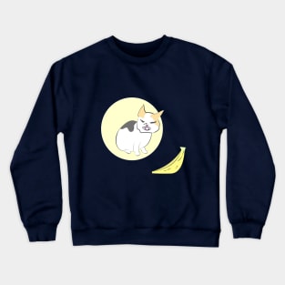 Smudge cat vs banana kitten meme Crewneck Sweatshirt